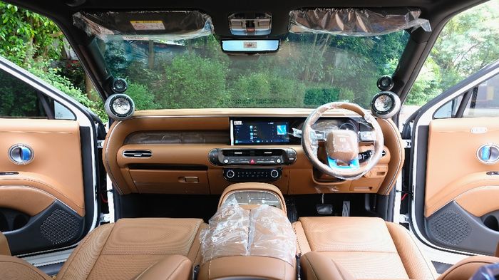 Tampilan modifikasi audio di kabin Hyundai Palisade