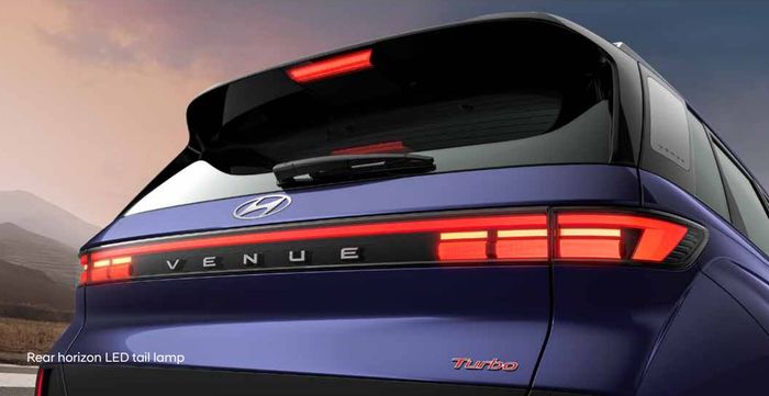 detail lampu belakang Hyundai Venue 2026