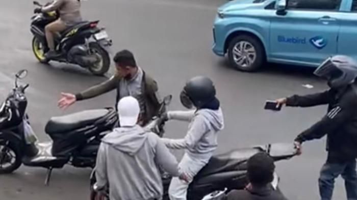 Tiga debt collector yang hentikan paksa pemotor wanita di Daan Mogot berakhir dibekuk polisi