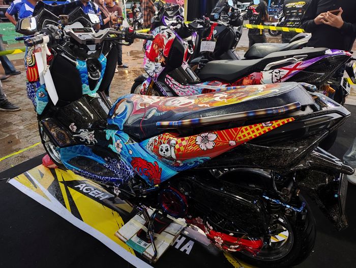Yamaha XMAX milik Juwantono yang menjadi juara satu CustoMAXI 2025 Aceh