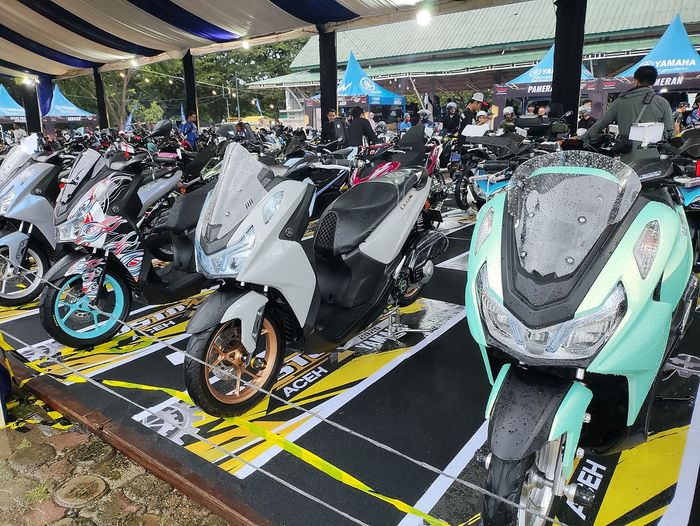 Para peserta kelas Yamaha LeXi di CustoMAXI 2025 Aceh