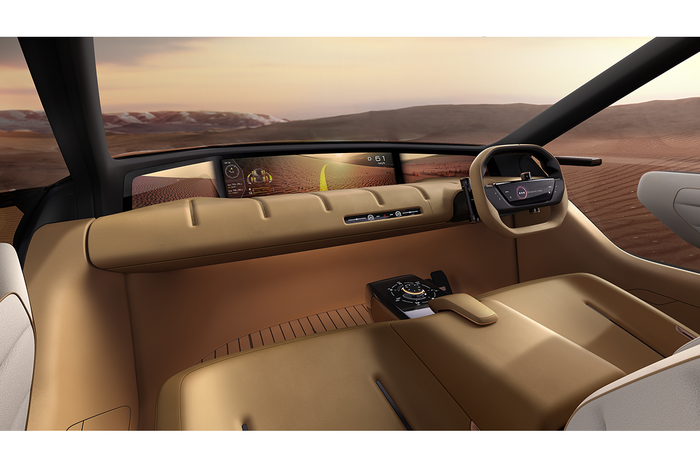 Desain kabin Mitsubishi Elevance Concept yang futuristik