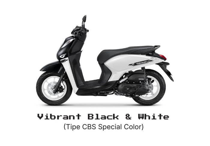 Pilihan warna Vibrant Black and White (Special Color)