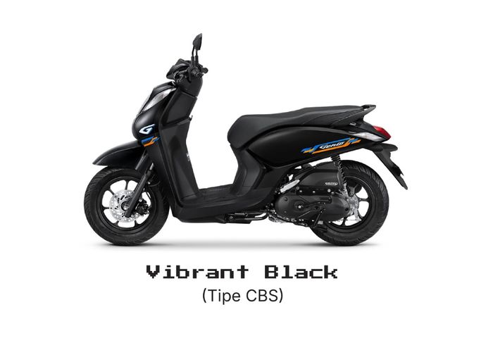 Pilihan warna Vibrant Black