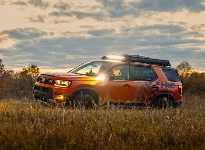 detail tampilan Honda Passport TrailSport HRC Concept