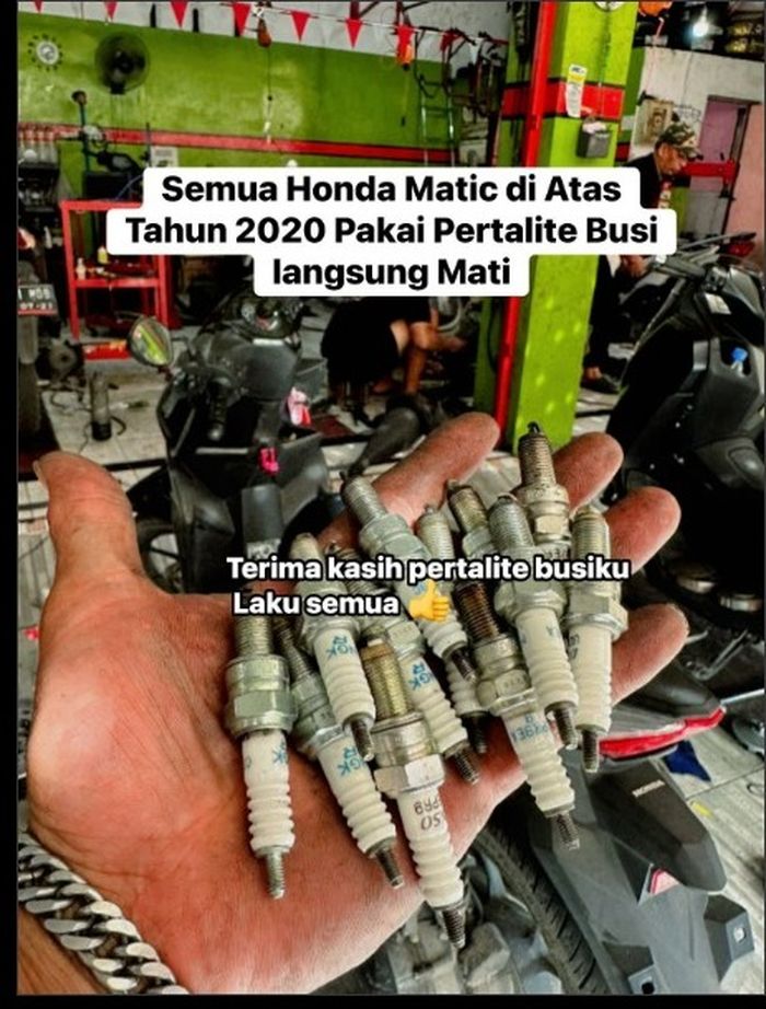 Viral busi motor mendadak mati ramai-ramai, apa penyebabnya ? 