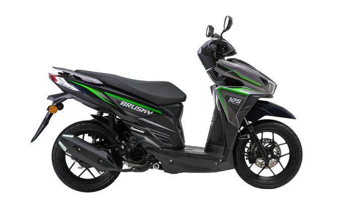Siluet bodi mengingatkan pada bentuk Honda Vario 125