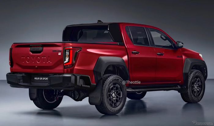 bagian belakang renderan Toyota Hilux GR Sport 2026