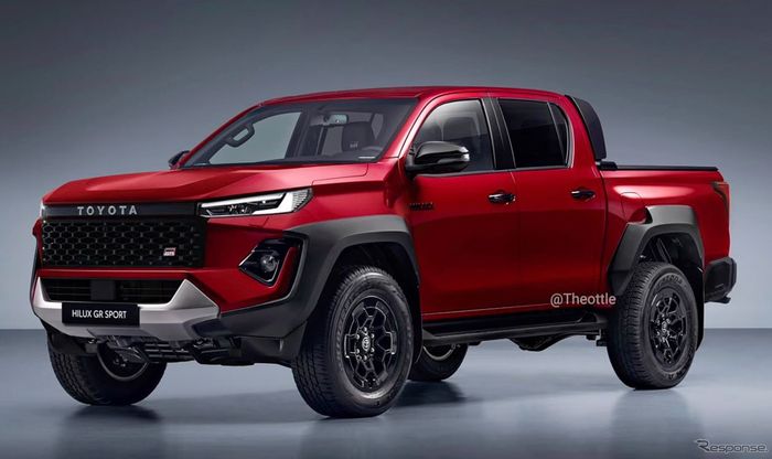 detail tampilan renderan Toyota Hilux GR Sport 2026