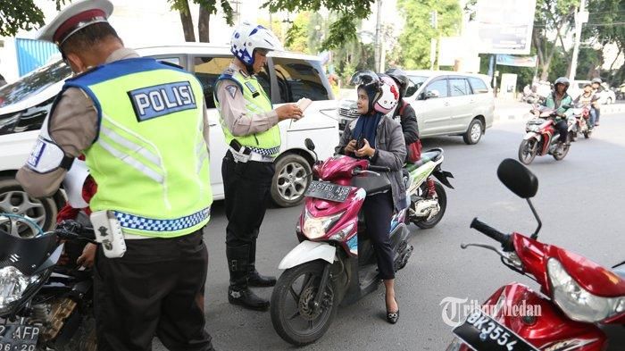 Razia kendaraan di kota Medan, Sumatera Utara