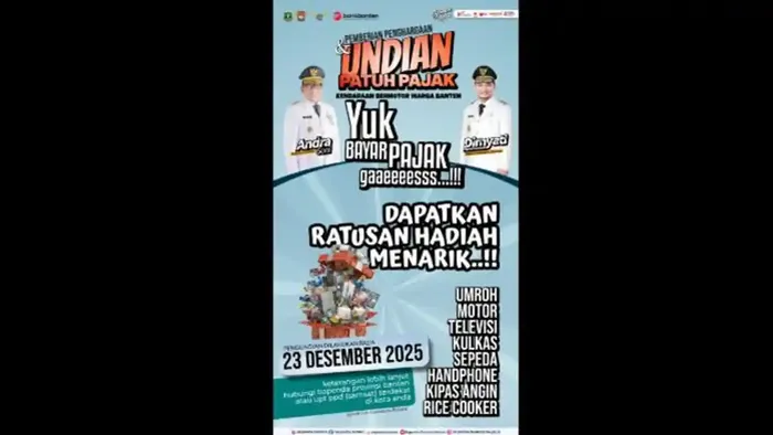 Bayar pajak kendaraan di Banten berhadiah umrah sampai motor gratis