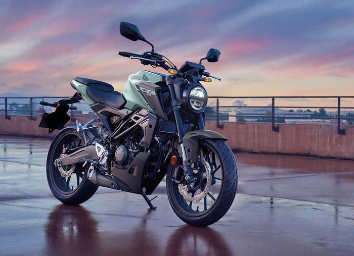 detail tampilan Honda CB125R 2026 Zefiro Blue Metallic