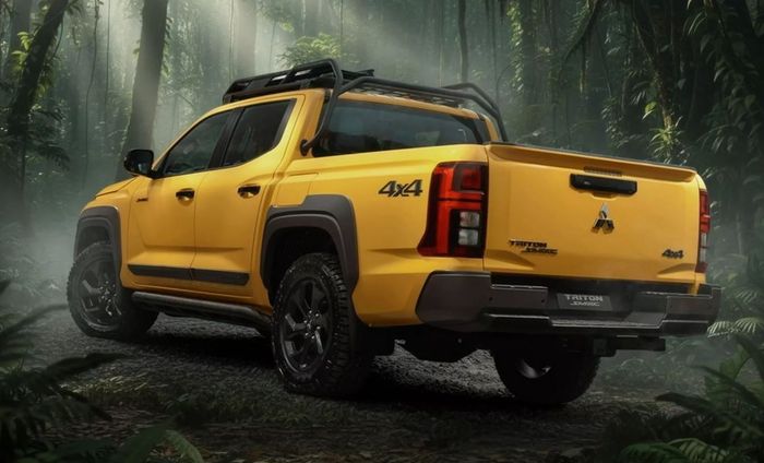 detail buritan Mitsubishi Triton Savana