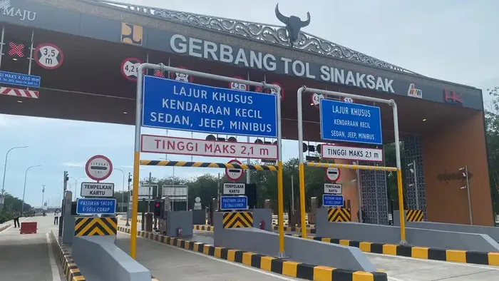 Gerbang tol Sinaksak di Simalungun, Sumatera Utara