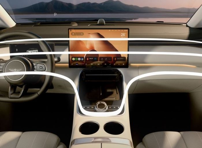 layout kokpit Geely Galaxy V900