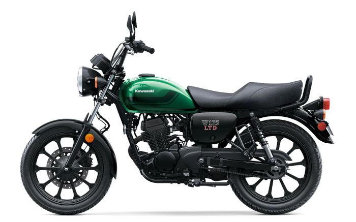 tampak samping Kawasaki W175 LTD