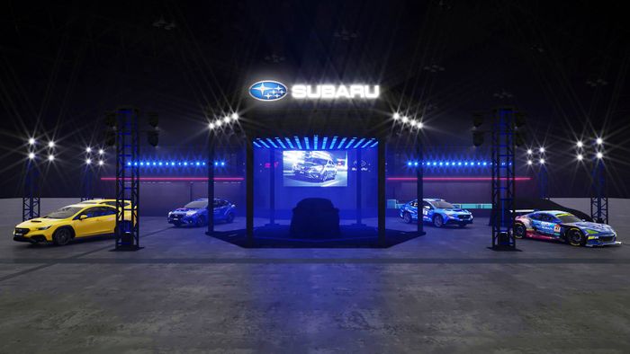 Booth Subaru Tokyo Auto Salon 2026, lengkap dengan hadirnya mobil balap baru.