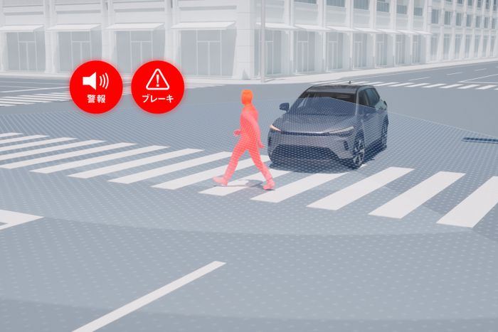 Toyota Safety Sense milik RAV4 kini lebih lihai mendeteksi kendaraan dan pejalan kaki di persimpangan.