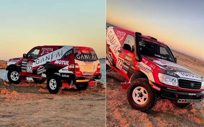 Toyota Land Cruiser jadi gacoan Jejelogy di Rally Dakar