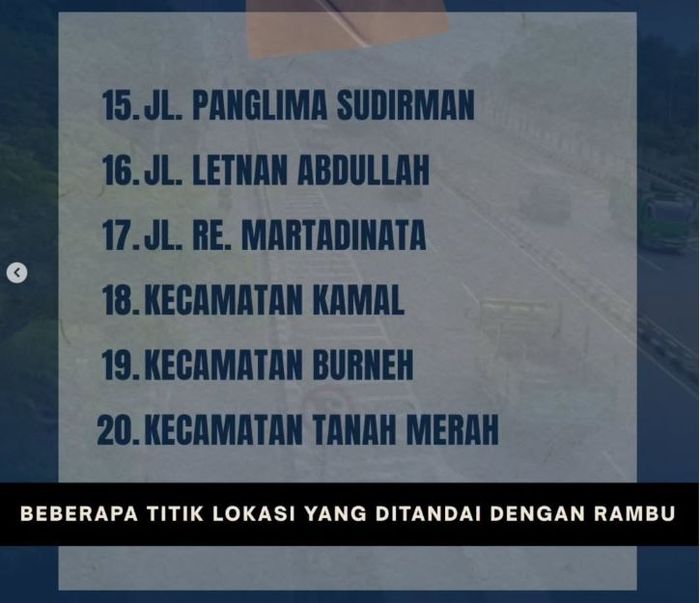 Lokasi parkir berlangganan gratis tepi jalan di kabupaten Bangkalan, Madura, Jawa Timur