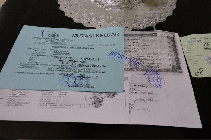 Dokumen mutasi kendaraan