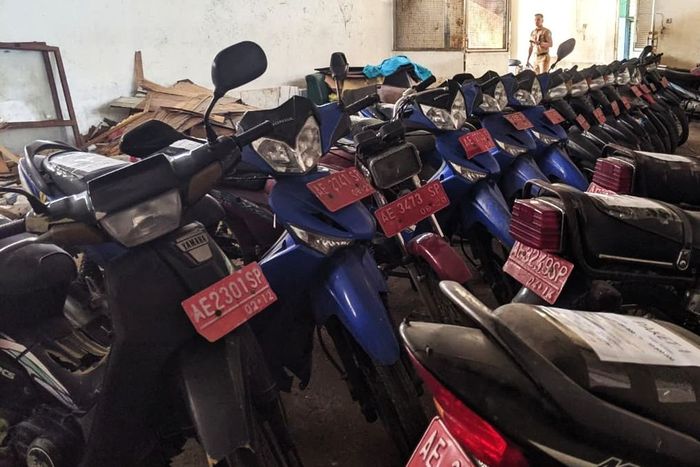 50 unit motor berbagai merek dan tipe milik Pemkab Ponorogo yang dilelang pada 15 Januari 2026