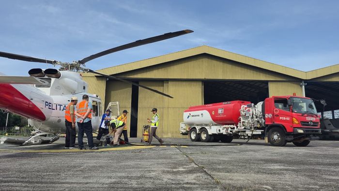 Suplai Avtur untuk pasokan bantuan melalui jalur udara