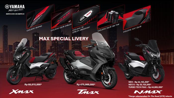 Detail yang ada di MAX Special Livery 25th Anniversary