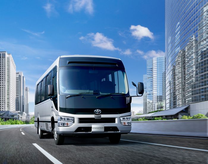 Ilustrasi Toyota Coaster.