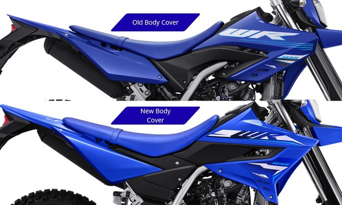 Perbedaan cover bodi WR155 lama dan baru