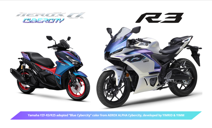 Warna Yamaha R3 terinspirasi dari Aerox Cybercity