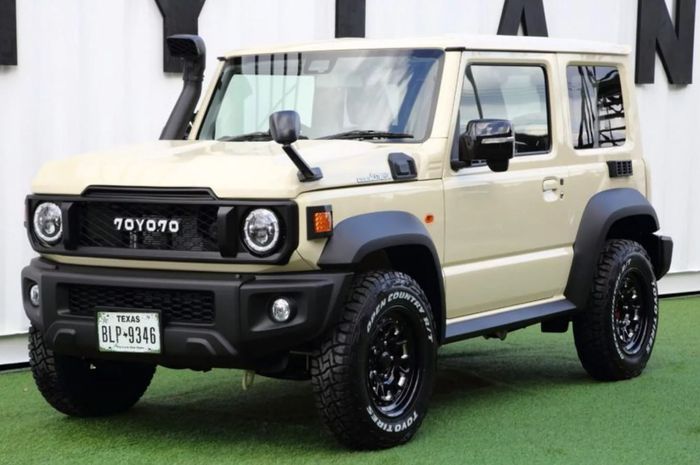 detail tampilan Suzuki Jimny dengan bodykit 70YO.70 garapan Jimny Land