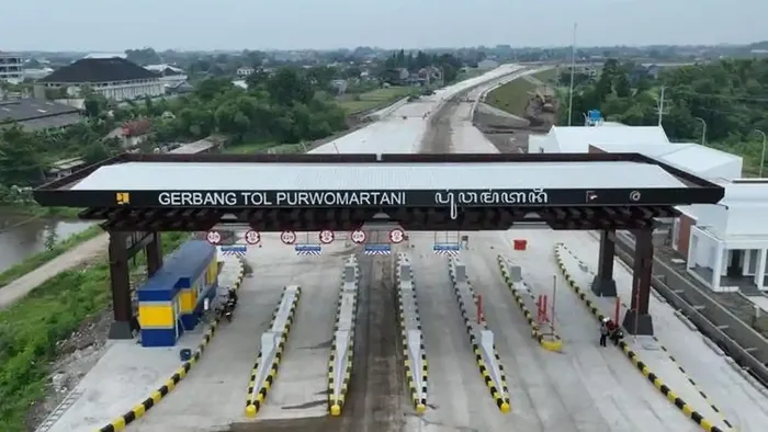 Gerbang tol Purwomartani bagian dari tol Solo-Yogyakarta yang akan dibuka fungsional saat mudik lebaran 2026
