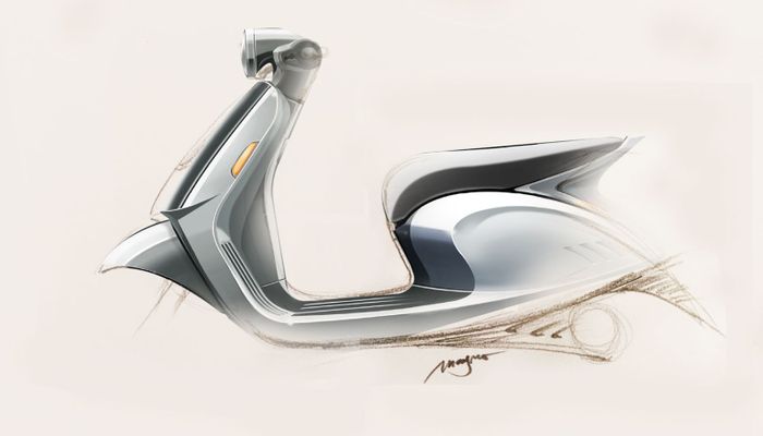 Sketsa awal buatan Mang No untuk Indomobil Emotor QT