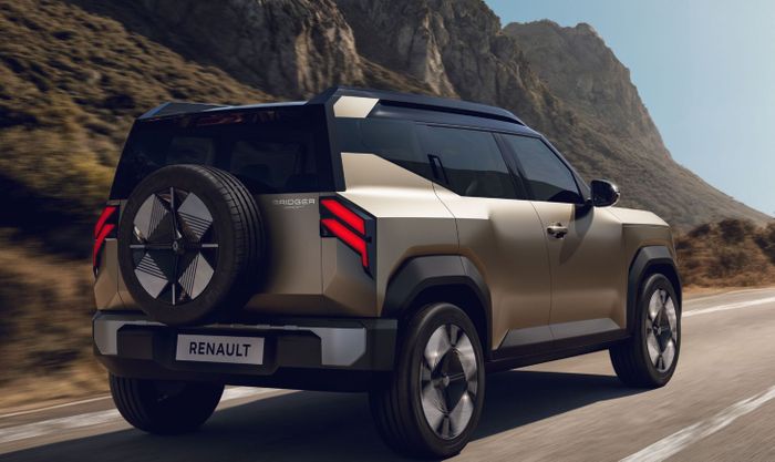 tampak belakang Renault Bridger Concept