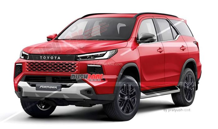 detail tampilan renderan Toyota Fortuner 2026