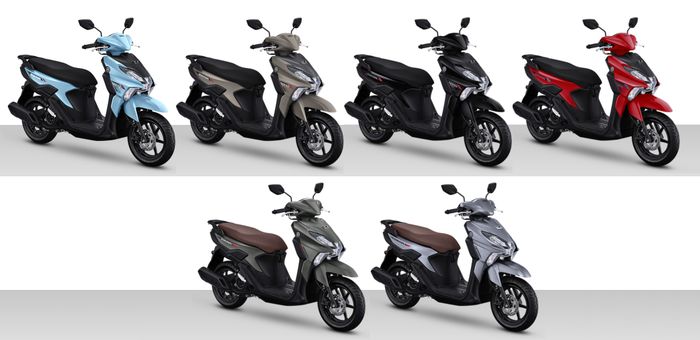 Pilihan warna tiep standar (atas) dan S version (bawah)