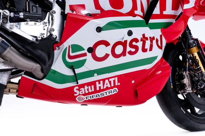 Logo FIFASTRA terlihat pada bodi motor balap Honda Racing Corporation (HRC) Factory Team sebagai bagian dari bentuk kerja sama FIFGROUP pada ajang MotoGP 2026.