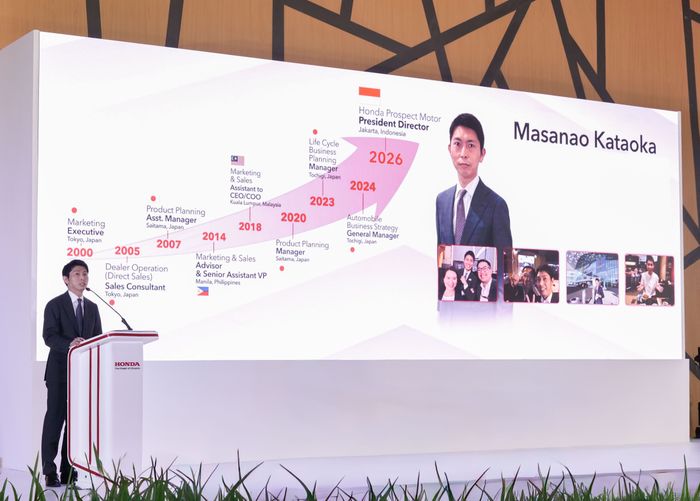 Sekilas perjalanan karier Masanao Kataoka, pada sambutannya.