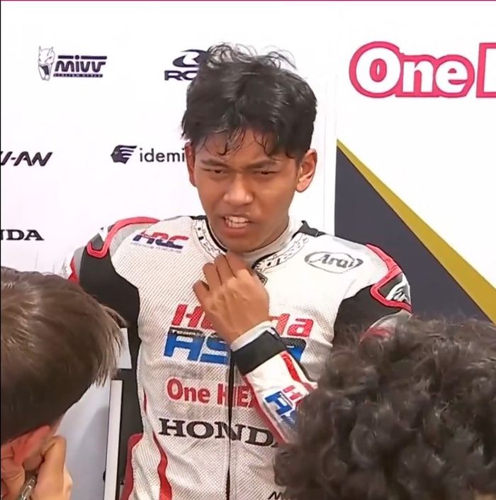 Veda Ega Pratama pasca crash highside keras di Moto3 Amerika 2026