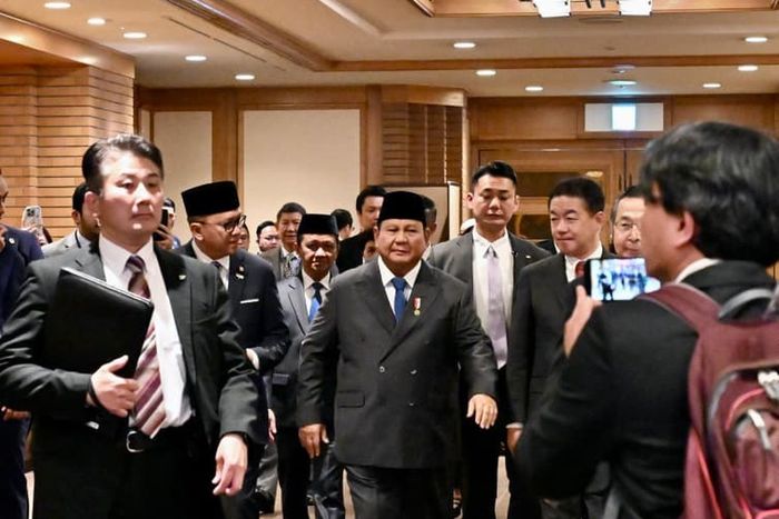 Presiden Prabowo Subianto mendatangi Forum Bisnis Indonesia-Jepang di Imperial Hotel Tokyo, (30/3/26).