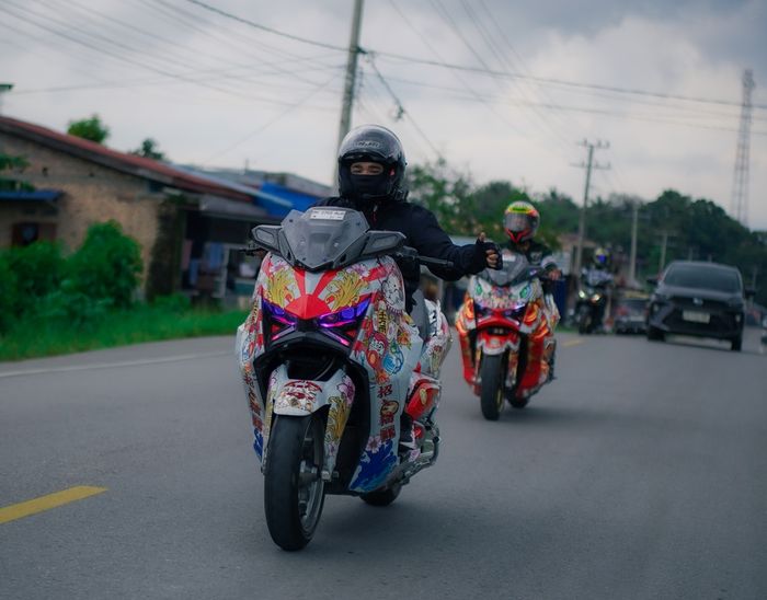 Selain dua motor yang juara CustoMAXI 2025, Ingreath Sitepu juga membawa satu XMAX modif lain yang belum pernah turun kontes