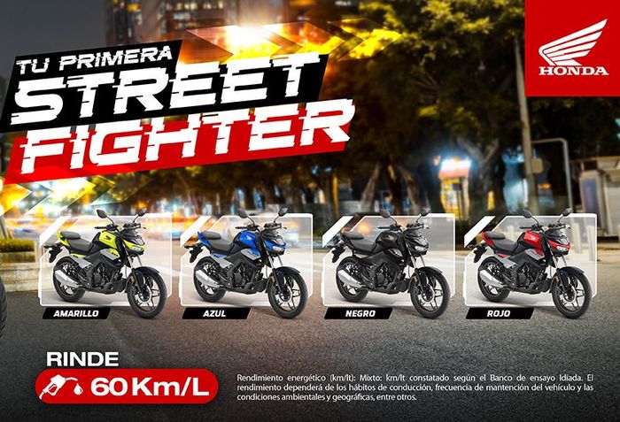 pilihan warna Honda CB125 Hornet di Chile