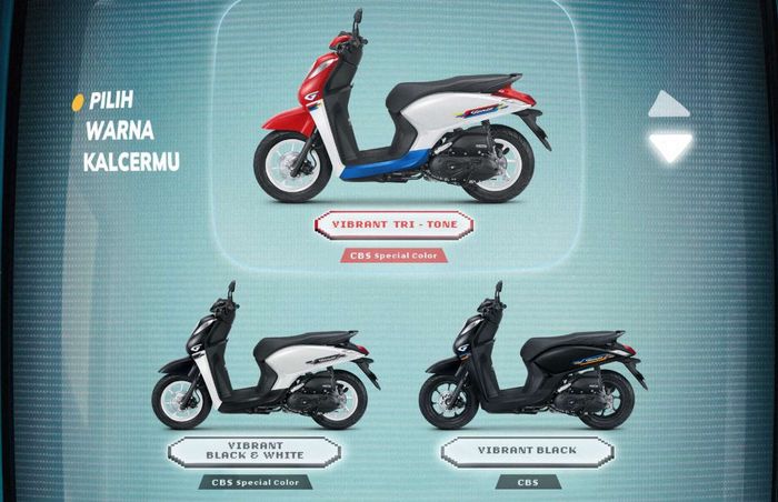 pilihan warna Honda Genio tipe CBS Special Color dan CBS