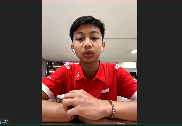 Ramadhipa pakai strategi menekan sejak awal lomba untuk bisa menang di Race 2 Red Bull Rookies Cup Spanyol