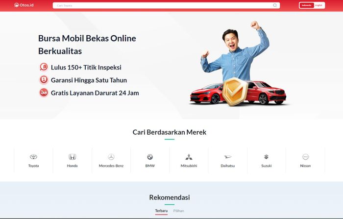 Bursa mobil bekas online Otos.id