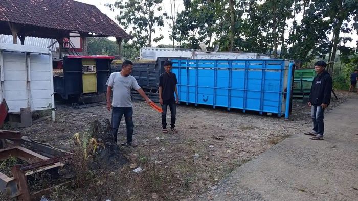 Olah tkp pencurian motor saat acara dangdut