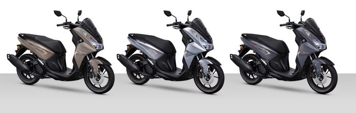 Pilihan warna Lexi LX S Version (kiri dan tengah), Lexi Connected ABS (kanan)