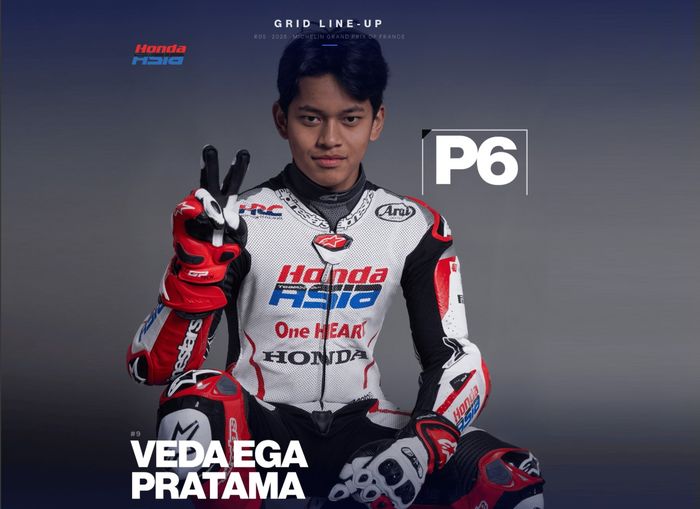 Veda Ega Pratama amankan posisi keenam di Moto3 Prancis