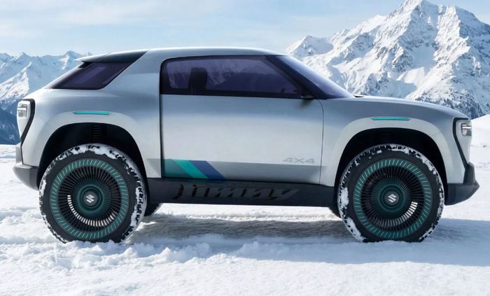 tampak samping renderan Suzuki Jimny